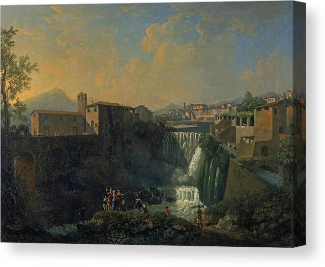 Thomas Patch Canvas Print featuring the painting A View of Tivoli by Thomas Patch