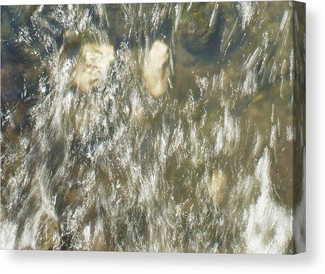 Water Canvas Print featuring the photograph Abstract Water Art V by Lori Lynn Sadelack