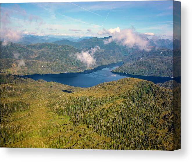 Alaska Canvas Print featuring the photograph Alaska Overview by Madeline Ellis