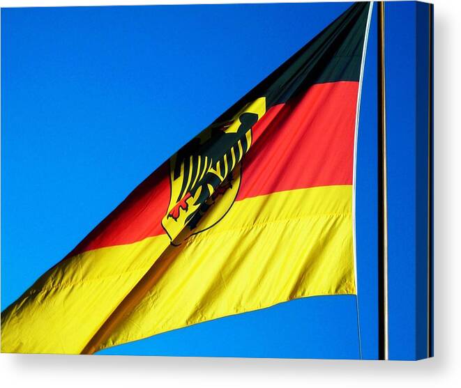 Drapeau Canvas Print featuring the photograph Allemagne ... by Juergen Weiss
