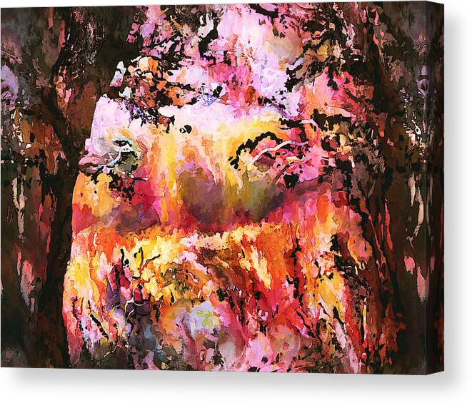 Autumn Canvas Print featuring the mixed media Autumn Beauty by Natalie Holland