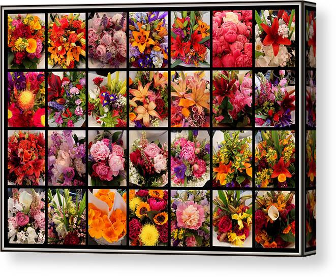 Flower Canvas Print featuring the photograph Bouquets by Farol Tomson