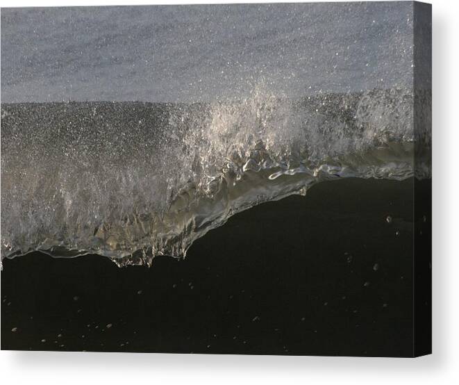 Wave Canvas Print featuring the photograph Breaking in a Breeze by Christopher J Kirby