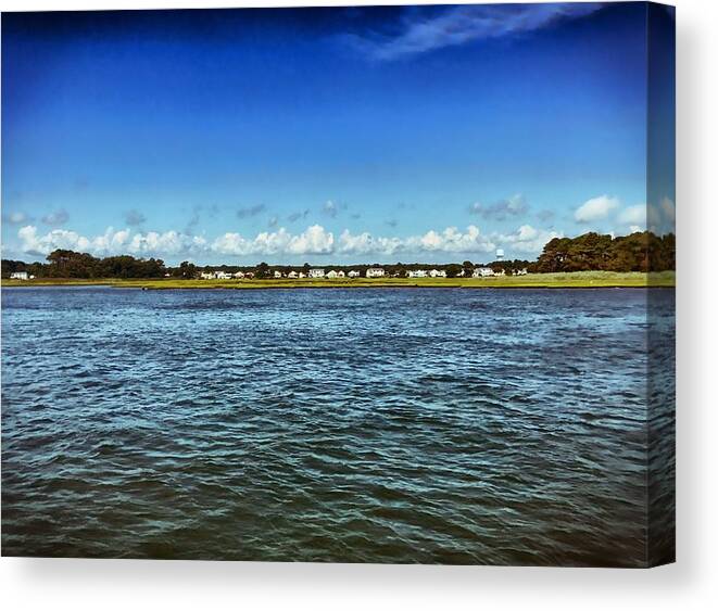 Waterfront Canvas Print featuring the photograph By the Bay by Chris Montcalmo