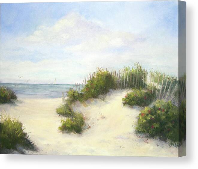 Beach Canvas Print featuring the painting Cape Afternoon by Vikki Bouffard