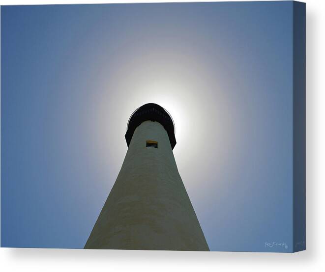 Delray Canvas Print featuring the photograph Cape Florida Light In The Sun by Ken Figurski