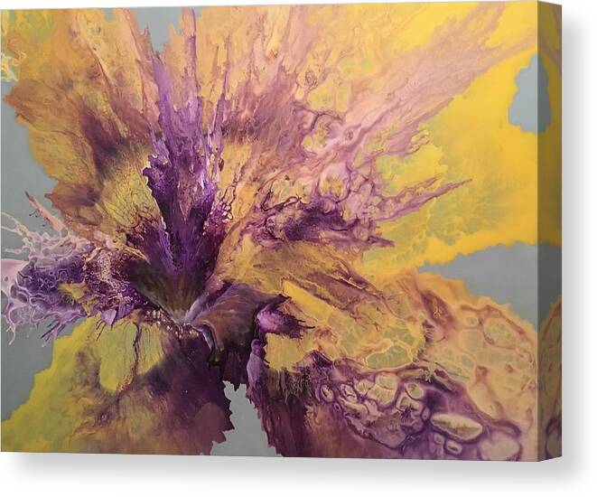 Abstract Canvas Print featuring the painting Captivating by Soraya Silvestri