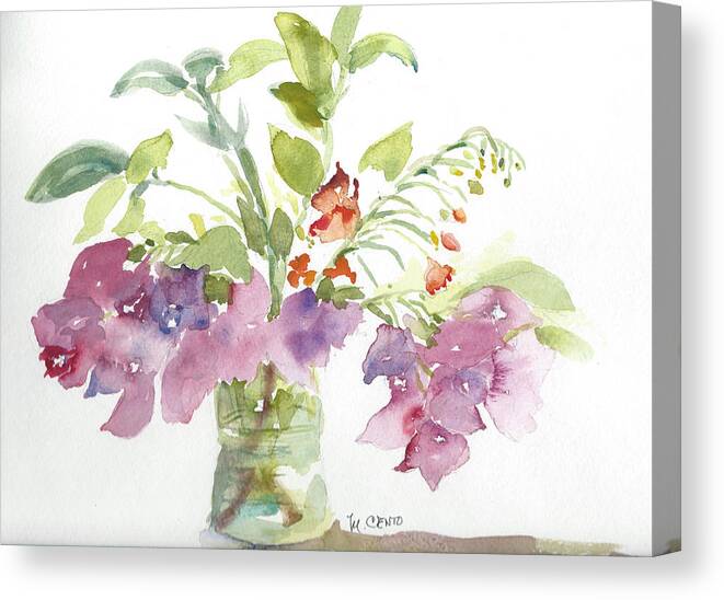 Still Life Canvas Print featuring the painting Caribbean Gift by Mafalda Cento