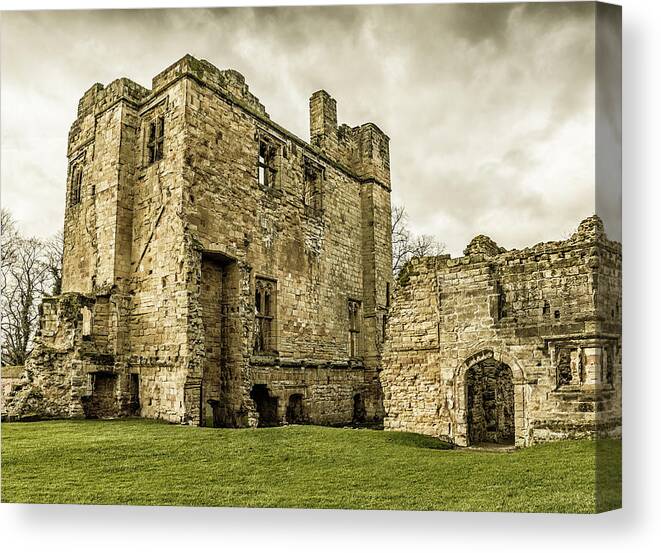 Landscape Canvas Print featuring the photograph Castle of Ashby by Nick Bywater
