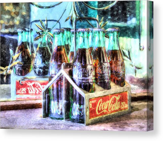 Coke Canvas Print featuring the photograph Coke 6 Pack 25 Cents by JC Findley