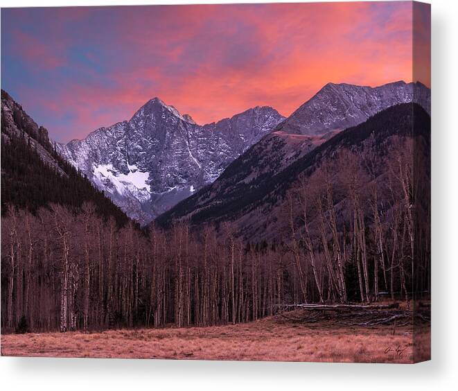 Blanca Canvas Print featuring the photograph Colorado 14ers Blanca and Ellingwood by Aaron Spong