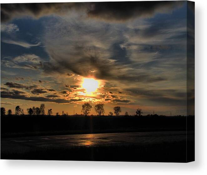 Hovind Canvas Print featuring the photograph Country sun by Scott Hovind