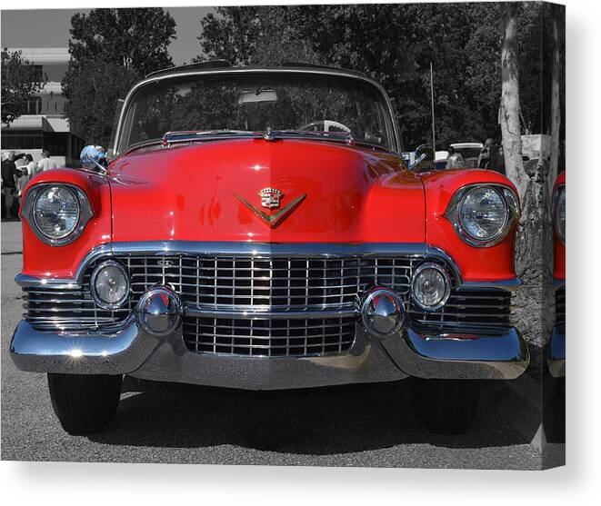 1954 Cadillac Convertible Canvas Print featuring the photograph Cruising Americana by Anthony Baatz