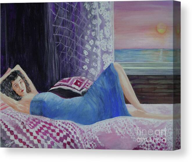 Impressionism Canvas Print featuring the painting Daydreaming by Lyric Lucas