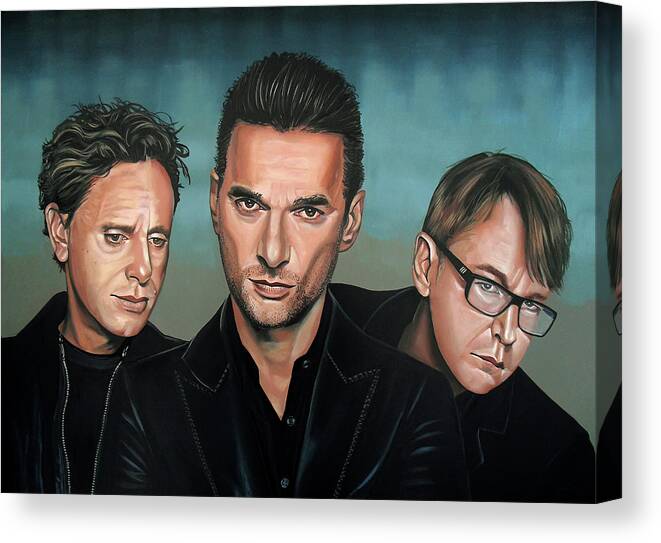 Depeche Mode Canvas Print featuring the painting Depeche Mode Painting by Paul Meijering