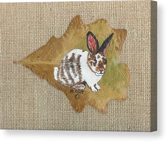 Wildlife Canvas Print featuring the painting domestic Rabbit by Ralph Root