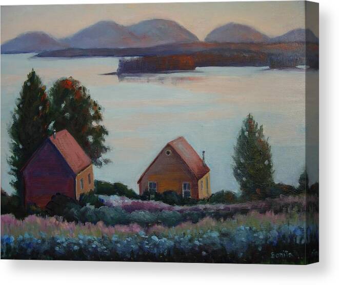 Maine Canvas Print featuring the painting Down East Maine by Bonita Waitl