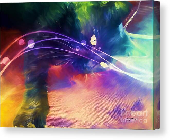 Abstract Canvas Print featuring the digital art Dreamer by DB Hayes