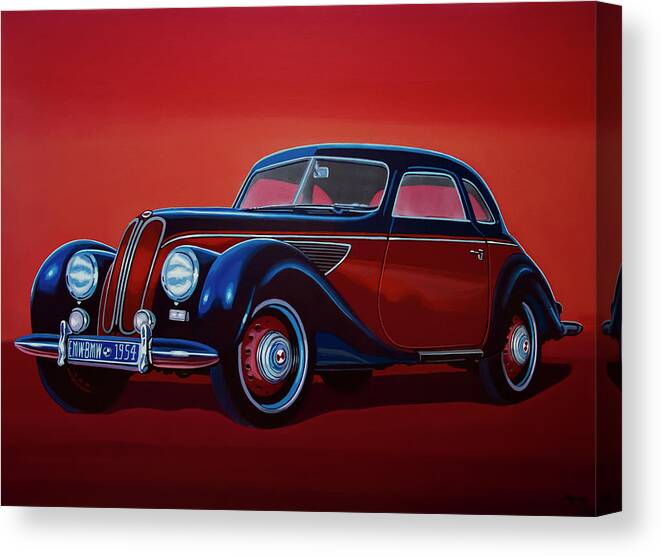 Emw Bmw Canvas Print featuring the painting EMW BMW 1951 Painting by Paul Meijering