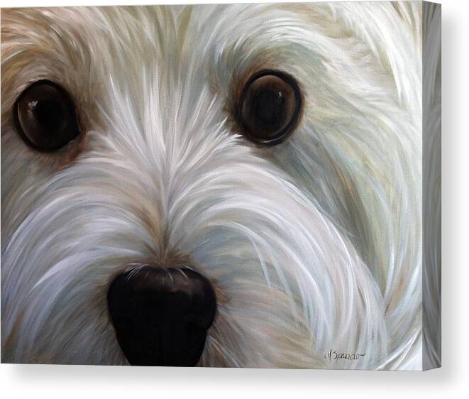 Art Canvas Print featuring the painting Eye See You Too by Mary Sparrow