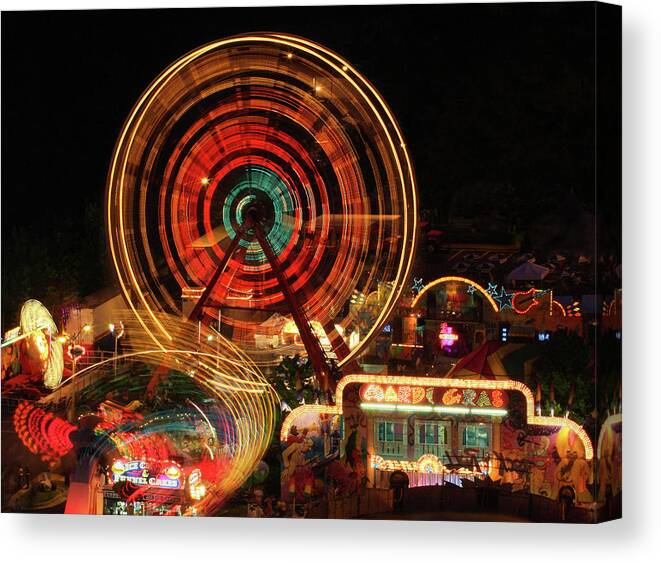 Celebrate Fairfax Canvas Print featuring the photograph Fair in Motion by Art Cole