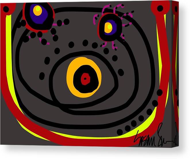 Abstract Canvas Print featuring the digital art Fat and Sappy by Susan Fielder