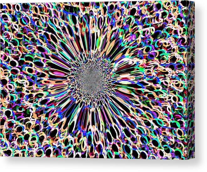 Digital Canvas Print featuring the digital art Flower in Its Element by Thomas Smith