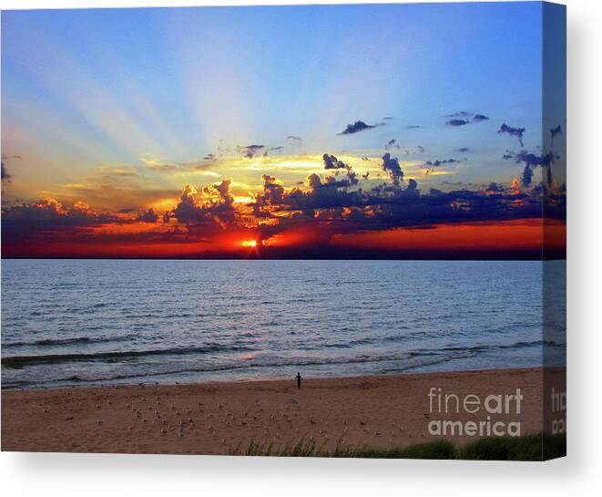 Sunset Canvas Print featuring the photograph Forever Young by Kathi Mirto
