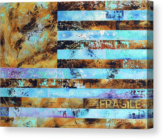 Fragile Canvas Print featuring the painting Fragile by David Keenan