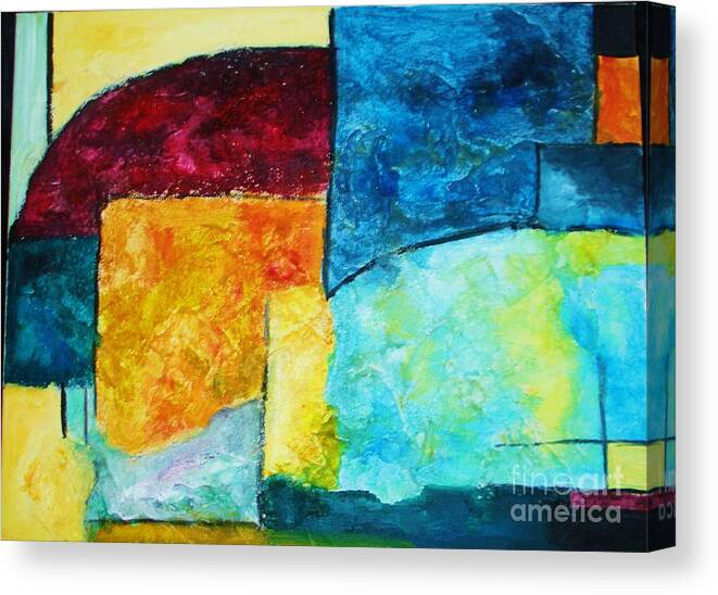 Acrylic Painting Canvas Print featuring the painting Freedom by Yael VanGruber