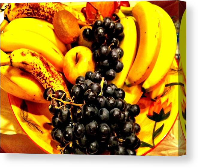 Fruits Canvas Print featuring the photograph Fruit basket by Carlos Avila