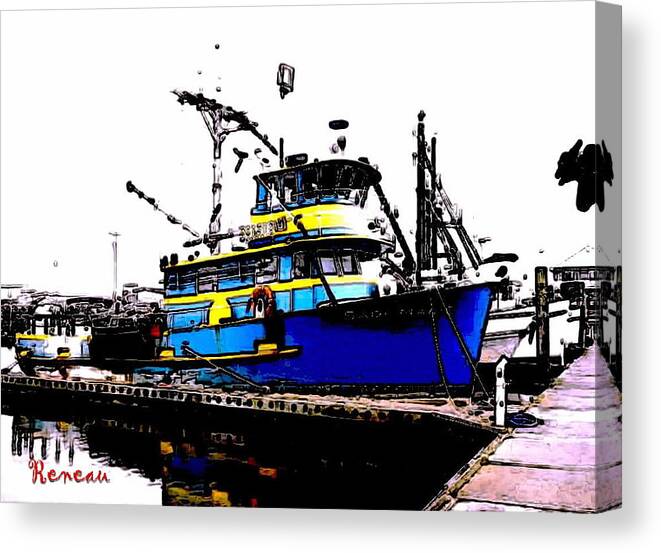 Ships Canvas Print featuring the photograph F V Sadi Marie by A L Sadie Reneau