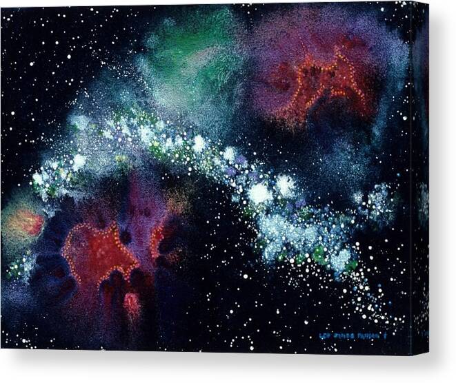 Spiritual Canvas Print featuring the painting Gemini Passage by Lee Pantas