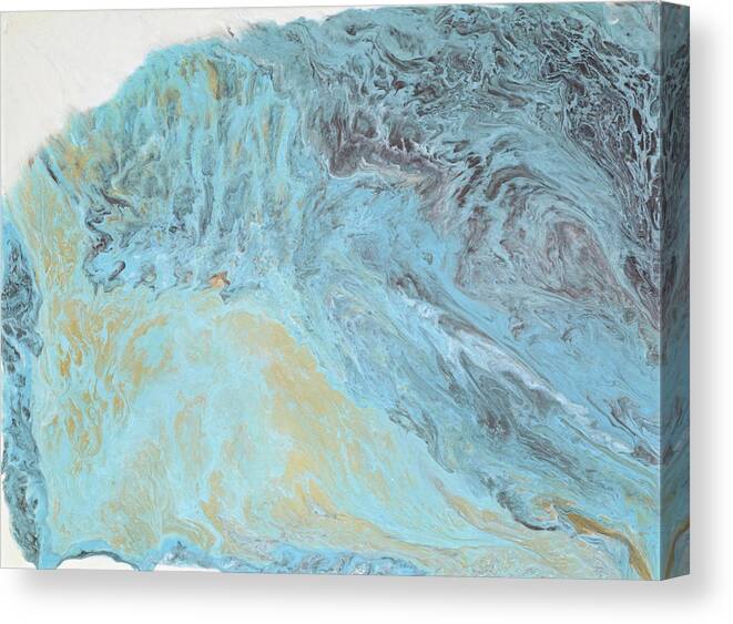 Glacier Canvas Print featuring the painting Glacier by Tamara Nelson