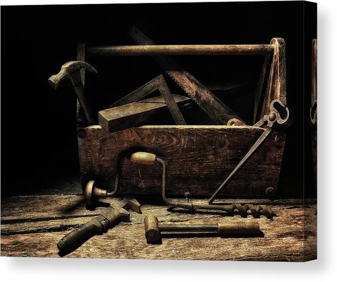 Tools Canvas Print featuring the photograph Granddad's Tools by Mark Fuller