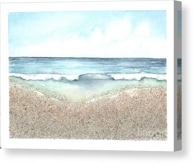 Gulf Canvas Print featuring the painting Gulf Coast by Hilda Wagner