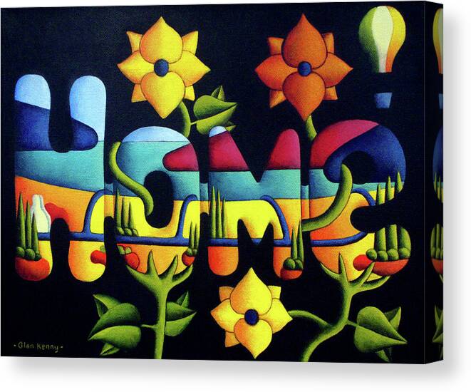 Home Canvas Print featuring the painting Home by Alan Kenny