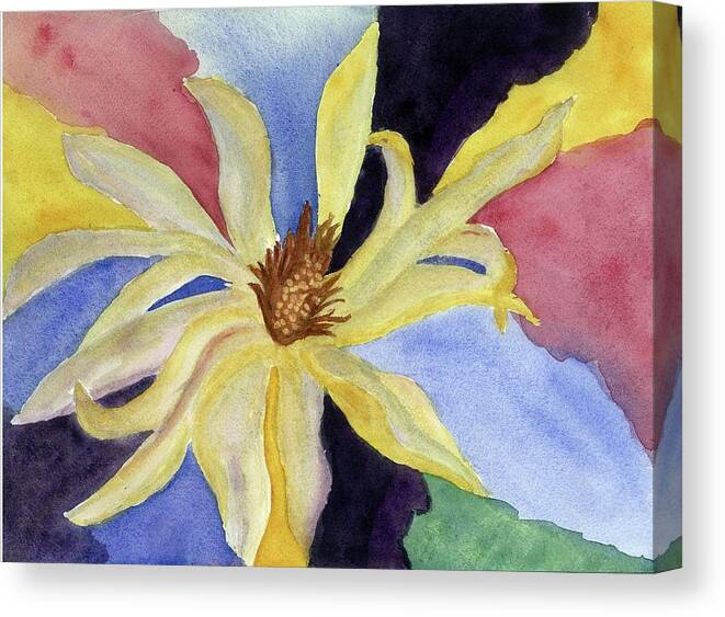 Flowers Canvas Print featuring the painting Imagination by Joan Zepf
