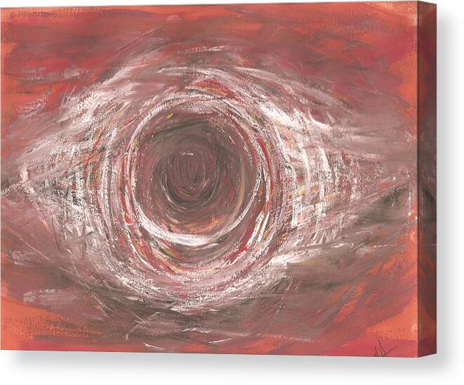 Abstract Canvas Print featuring the painting In the eye by Ana Aguiar