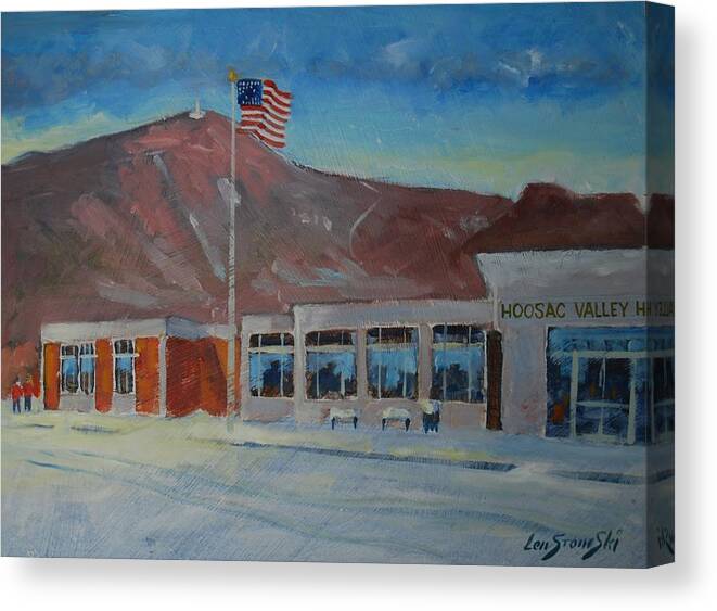 Hoosac Valley High School. Greylock Mountain Canvas Print featuring the painting Infinite Horizons by Len Stomski
