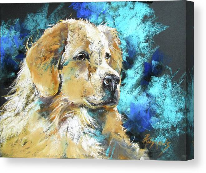 Pastel Canvas Print featuring the painting Intent by Rae Andrews