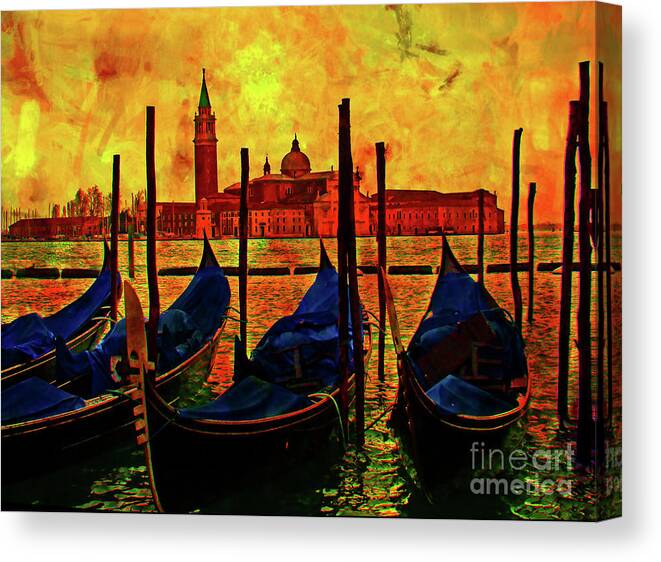 Isola Canvas Print featuring the photograph Isola Di San Giorgio, Venice, Italy IV by Al Bourassa