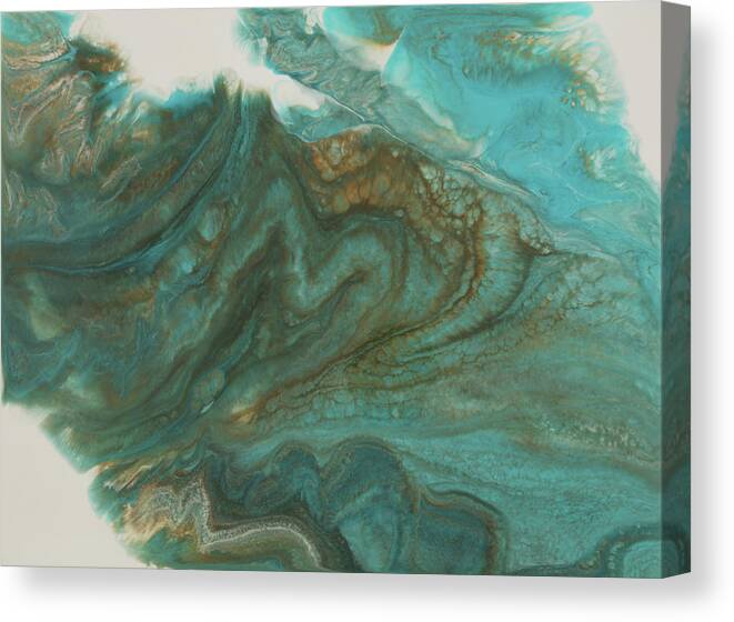 Organic Canvas Print featuring the painting Jade by Tamara Nelson
