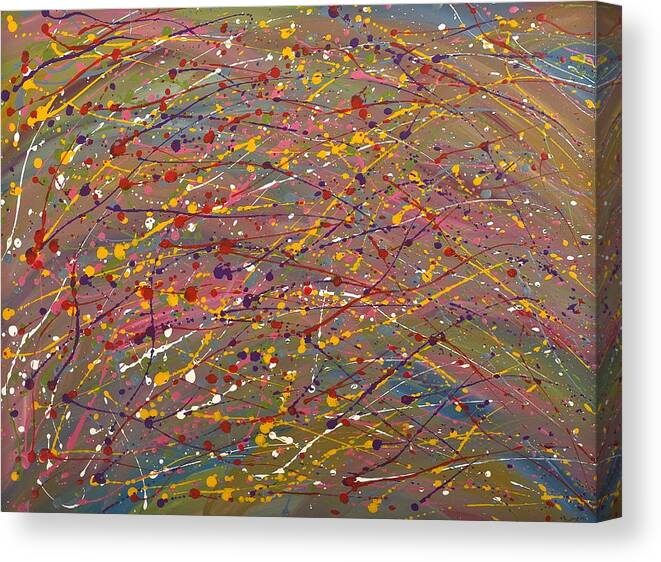 Joy Canvas Print featuring the painting Joy by Hagit Dayan