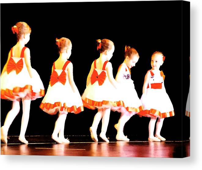 Ballet Canvas Print featuring the photograph Le Petite Ballet by Margie Avellino