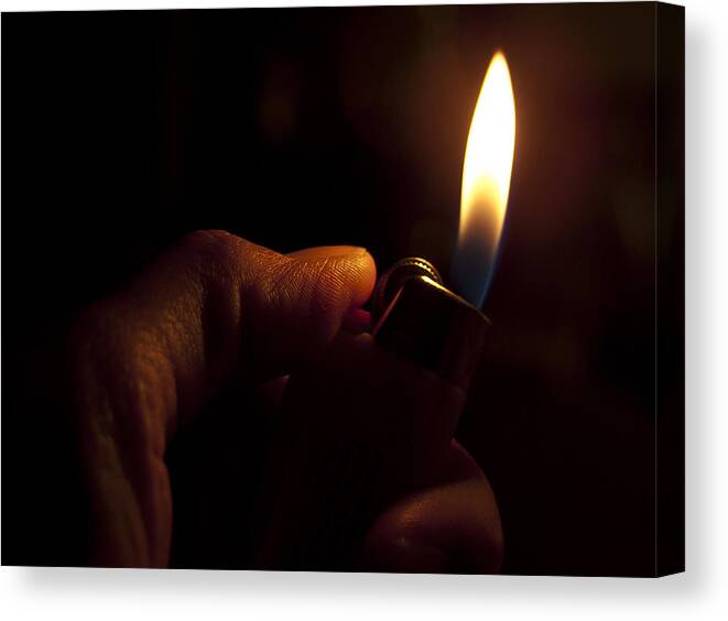 Lighter Canvas Print featuring the photograph Lighter by Laurie Hasan