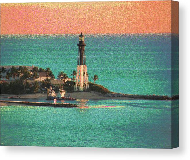 Lighthouse Canvas Print featuring the photograph Lighthouse 1006 by Corinne Carroll
