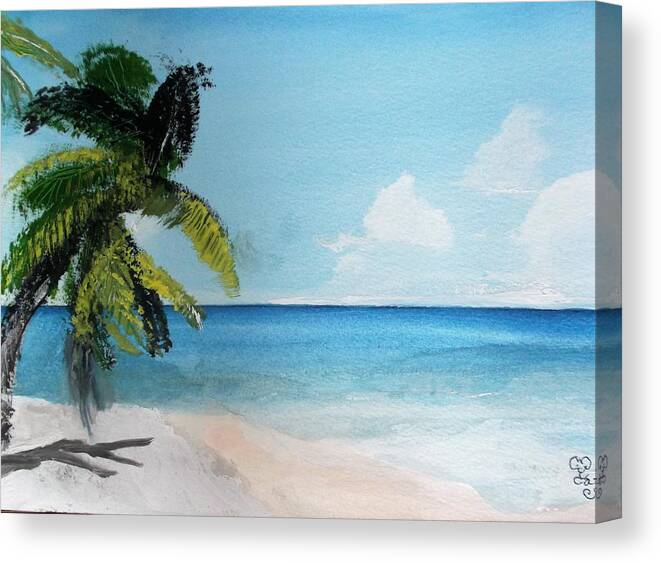 Martinique Canvas Print featuring the painting Martinique by Carole Robins