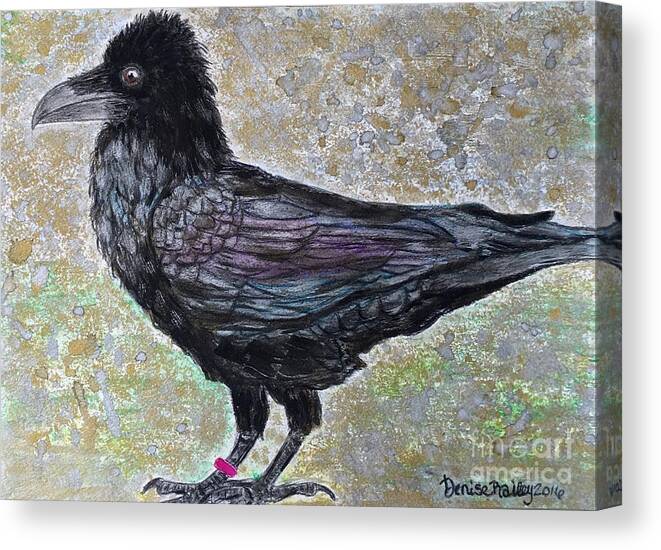 Merlina Canvas Print featuring the painting Merlina by Denise Railey