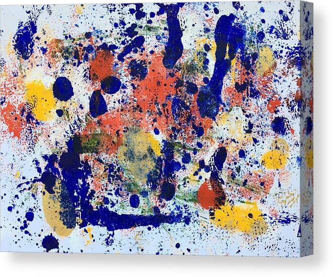 Abstract Painting Canvas Print featuring the painting Michigan no 2 by Marita Esteva
